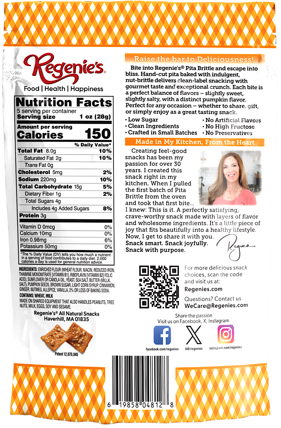 Pita Brittle® Pumpkin & Salted Caramel
